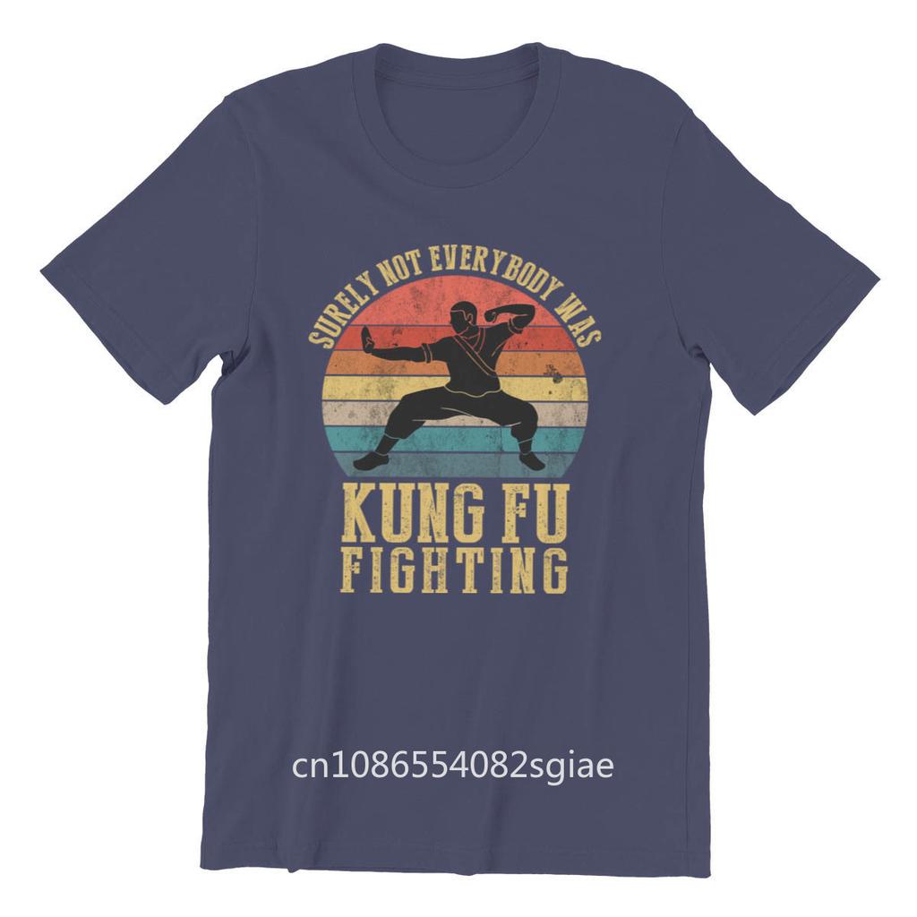 Vintage Surely Not Everyone Was Kung Fu Fighting Fashion Gift Gothic Anime Tshirt Men Cotton Tshirt Tees Top Harajuku Streetwear