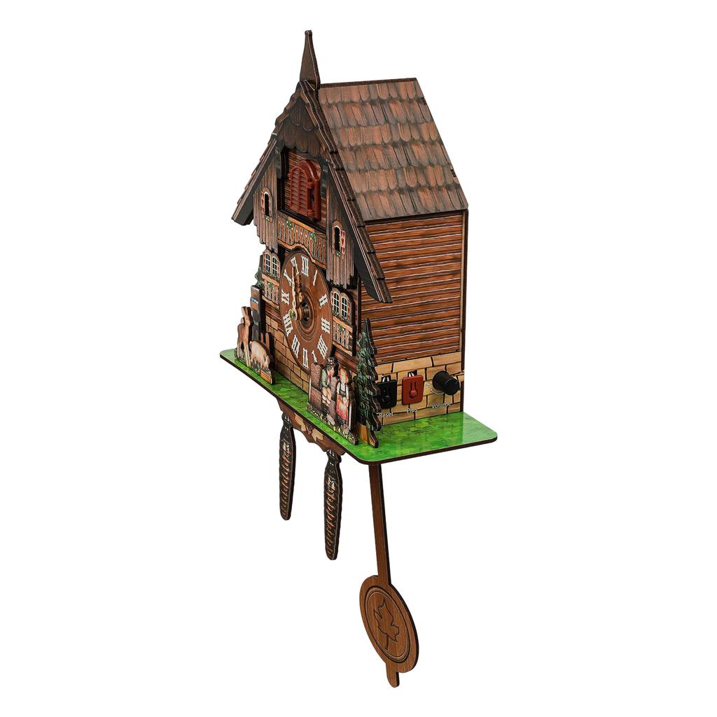Cuckoo Clock Vintage Wall Clock Traditional Black Forest Clock Decorative Fun Design Durable MDF Materials Unique Home Decor