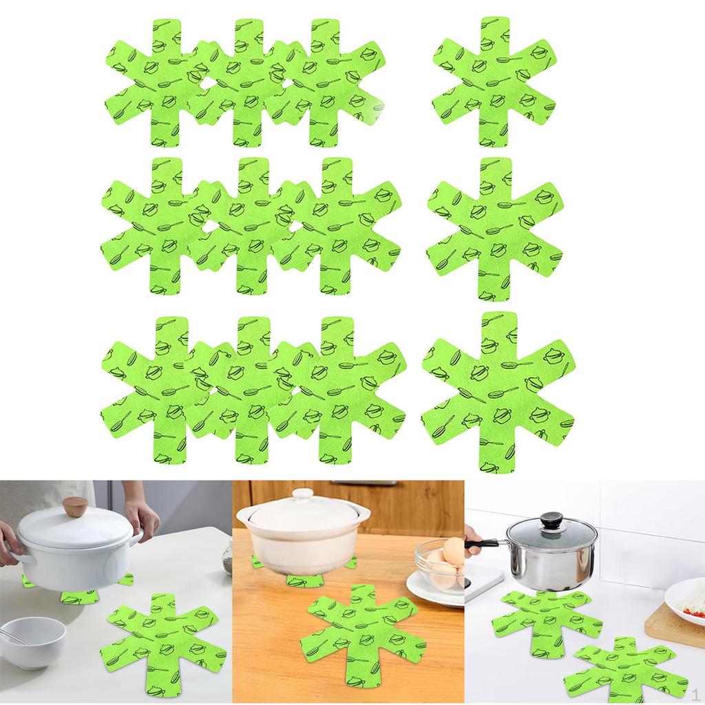 12 Pieces Anti Scratch Pan Protectors,Cookware Utensils,Anti Slip Pans Separator Pads for Frying