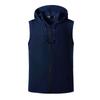 Men's Summer 2021 Fitness Hooded Vest - Casual Sleeveless T-shirt for Europe & America