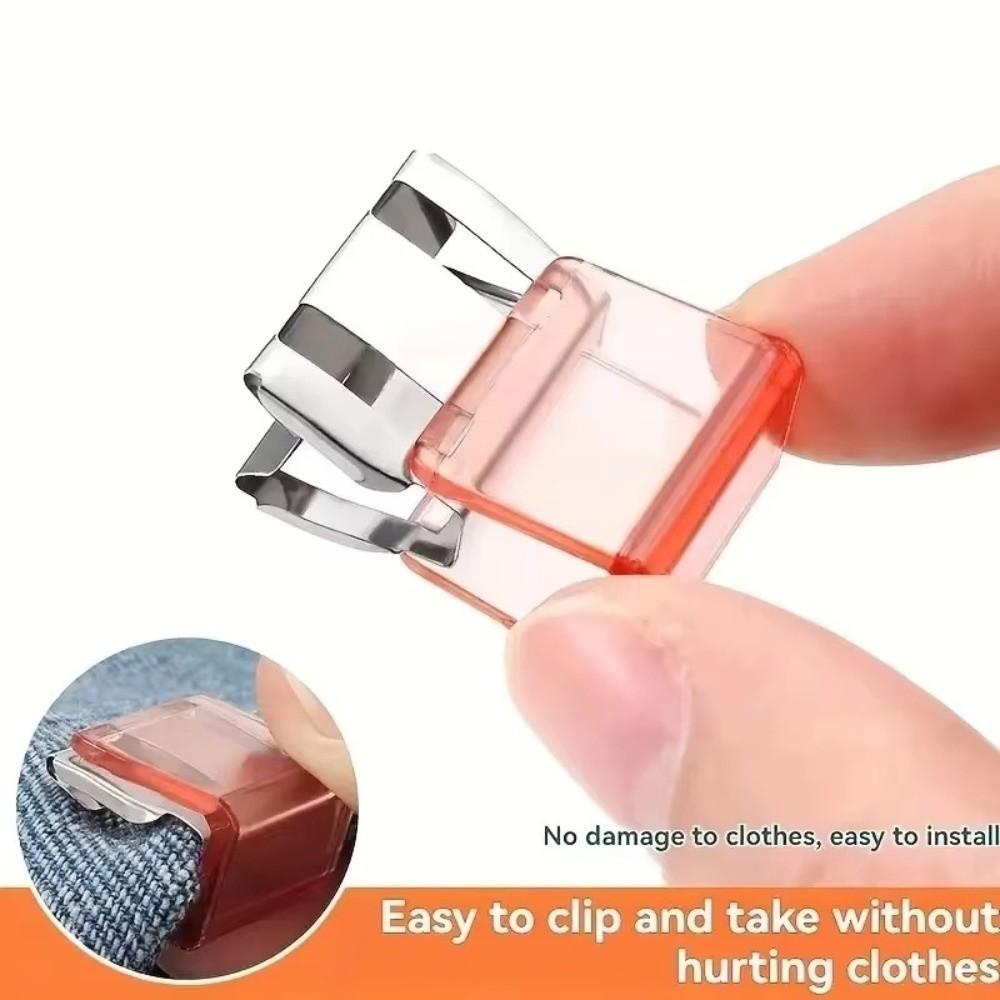 1/4Pcs Fixing Hem Detachable Trouser Clip Multi Function Trouser Shortening Anti Sliding Clip Leg Straps Holder Design