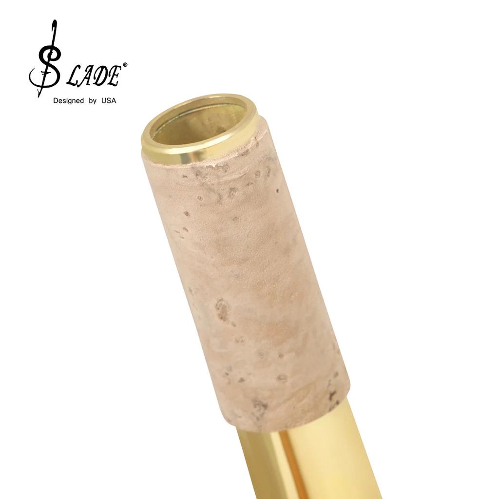 M MBAT Alto Saxophone Bend Neck with Cork Brass Material Alto Sax Bend Neck Sheet Woodwind Instrument Parts & Accessories