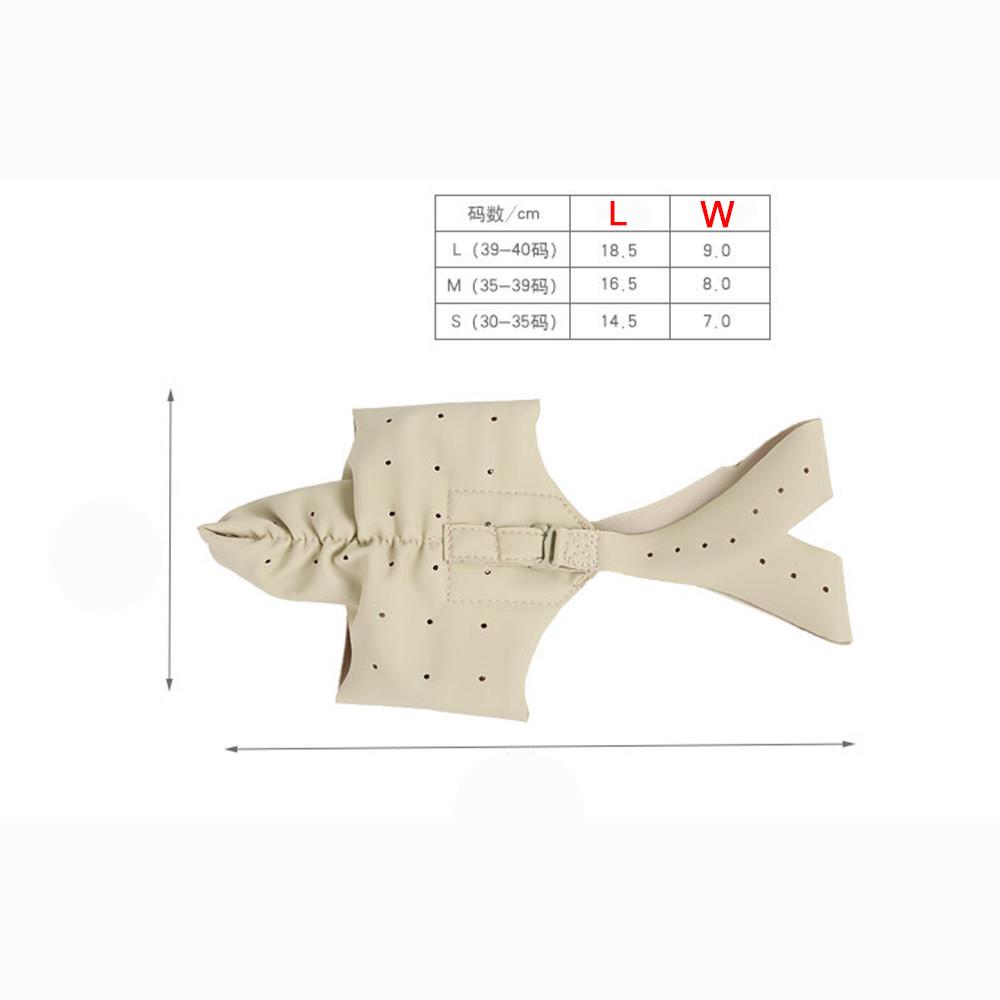 Breathable Thin Leather Big Toe Corrector Bunion Splint Adjustable Strap for Hallux Valgus Relief One Piece