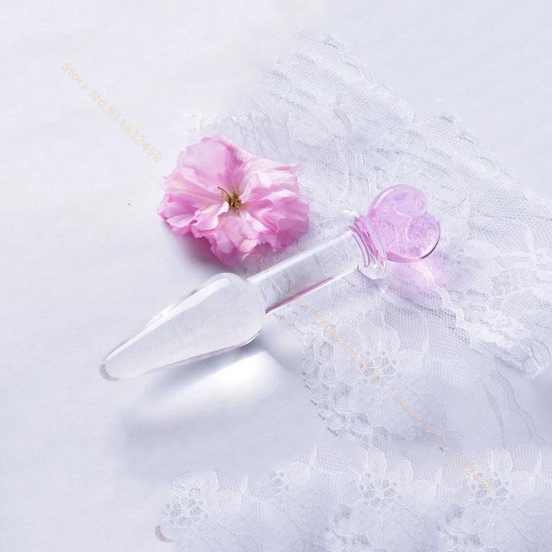 Crystal Glass Dildos Gay Sex Products Butt Plug Vaginal Anal Stimulation Beads Penis for Women Anal Plug Sex Toys