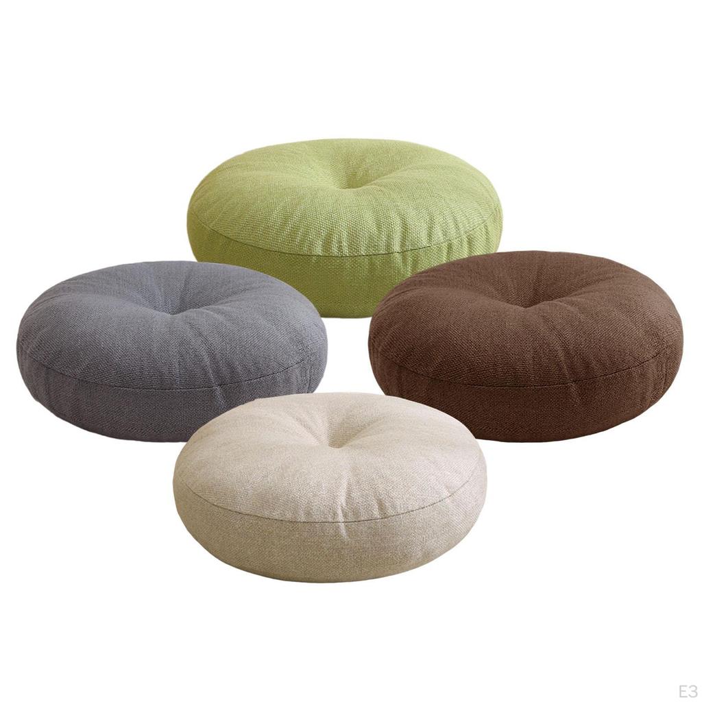 Meditation Cushion Round Floor Pillow 40x13cm Comfortable Multipurpose Tatami for
