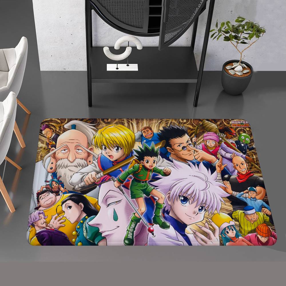 Fantasy Comic Hunter X Hunter Floor Mat Rectangle Anti-slip Home Soft Badmat Front Door Indoor Outdoor Mat Welcome Doormat