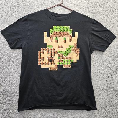 Lootwear Legend of Zelda 100% Baumwolle T-Shirt Herren Tees Oberteil Loot Crate 8-Bit Kartenprint Herren Groß
