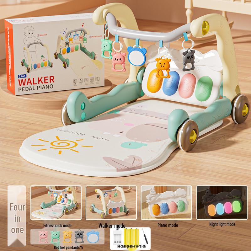 Infant Pedal Piano Walker: Early Education Toy for 0-12 Months