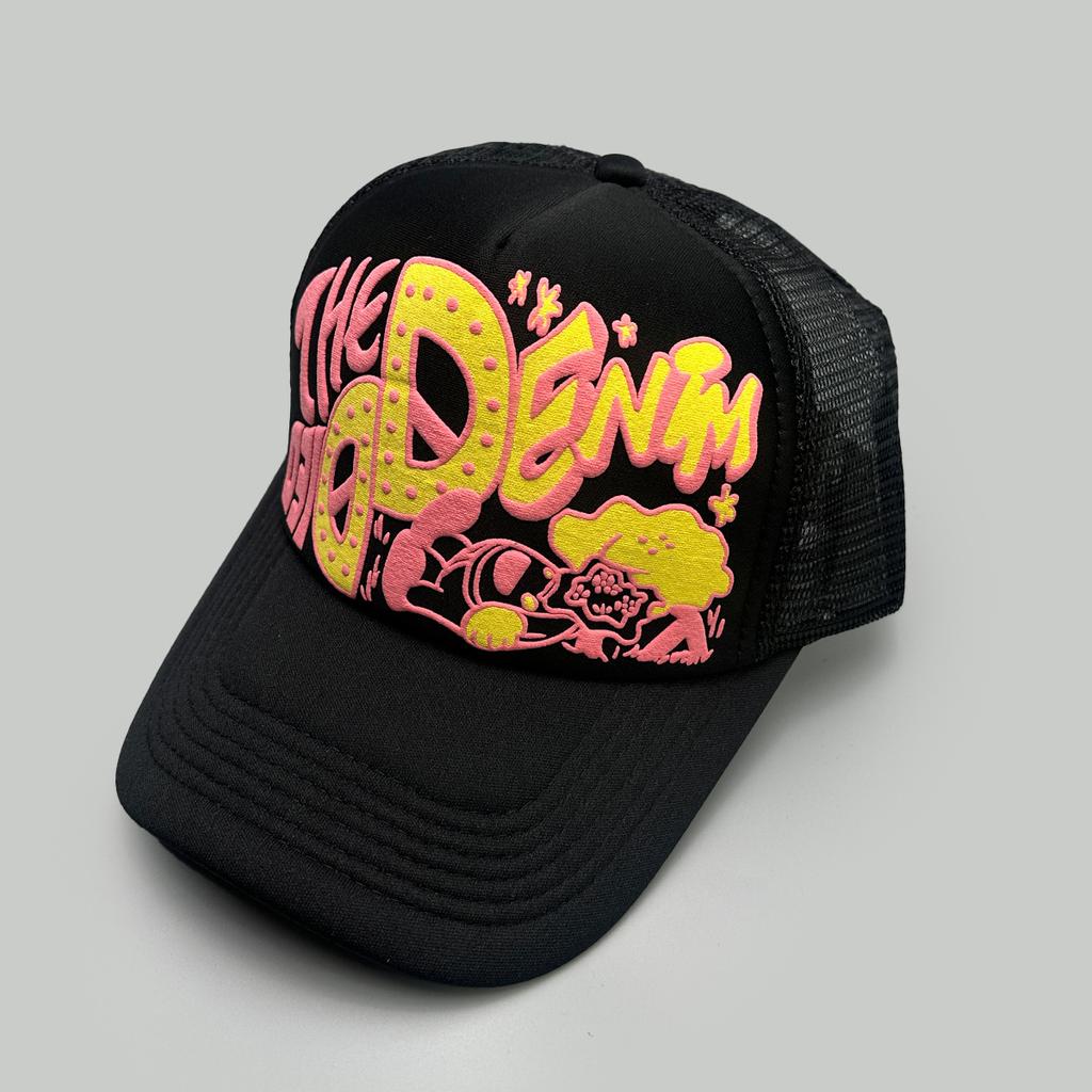 New Unisex Interesting 3D Printed Letter Baseball Hats Sunshade Cartoon Breathable Color Block Trucker Caps Mesh Versatile ins