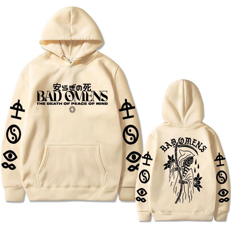 Bad Omens Band Tour American Music Print Hoodie Fashion Long Sleeve Sweatshirts Women Streetwear Pullovers Sudaderas