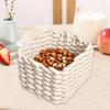 Square Cotton Rope Woven Storage Baskets Hand-woven Desktop Sundries Organize Key Cosmetics Storage Bins Organizer Box