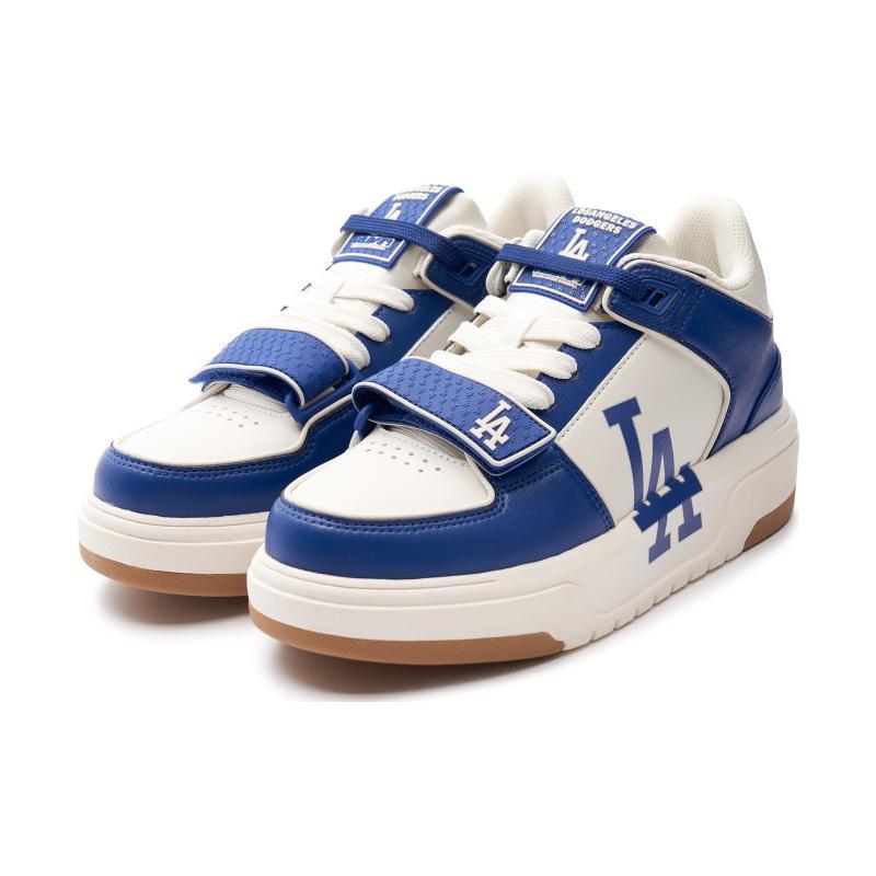 New MLB Chunky Liner Cushioning, Wear Resistant Mid Top Skateboard Shoes Unisex Blue 3ASXLMF3N-07BLS