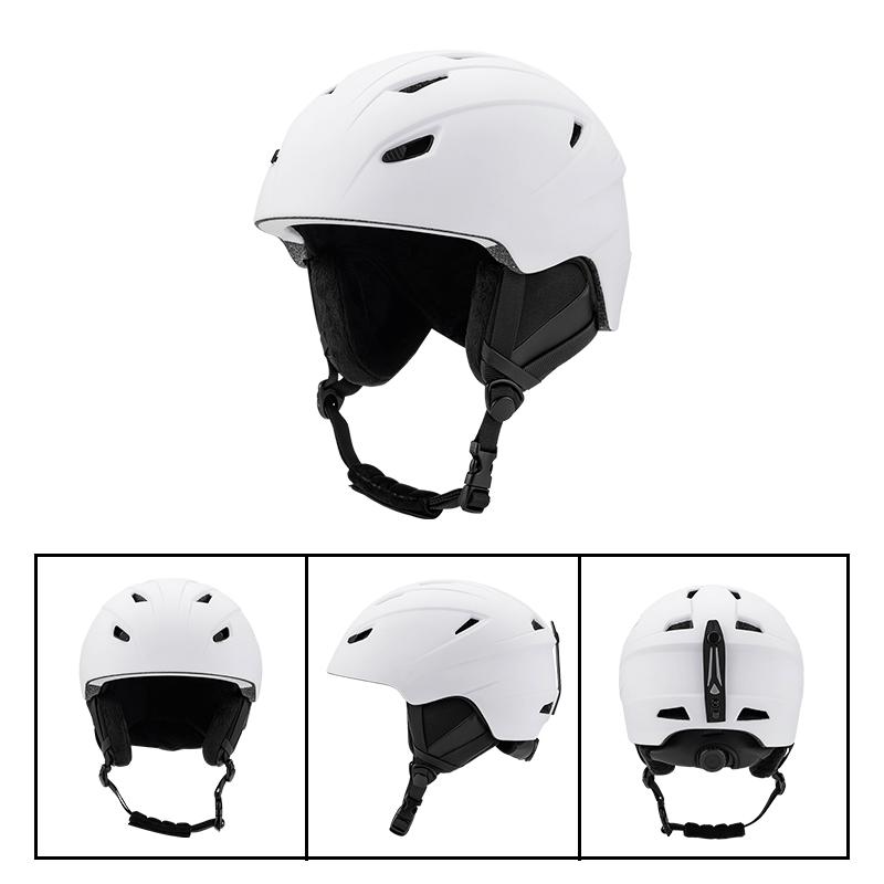 High Quality Dual Sport Winter Ski and Snowboard Helmet ABS+PC Material Middle Covered Customized for Unisex Use M белый
