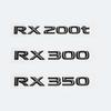 3D Glossy Black Letters Car Trunk Fender Emblem Logo For Lexus RX200t RX270 RX300 RX350 RX450h RX450hL HYBRID Accessories