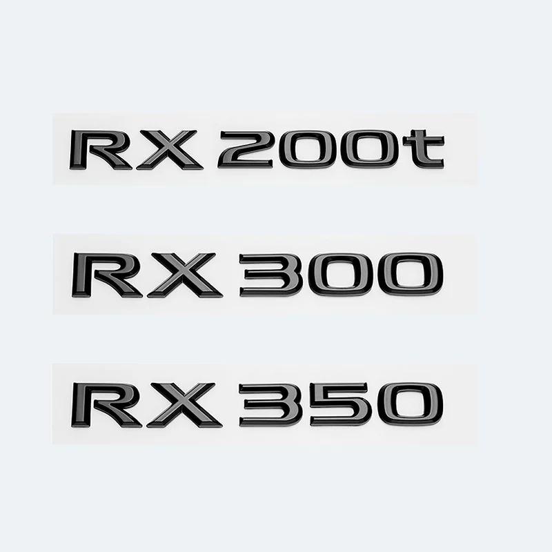 3D Glossy Black Letters Car Trunk Fender Emblem Logo For Lexus RX200t RX270 RX300 RX350 RX450h RX450hL HYBRID Accessories