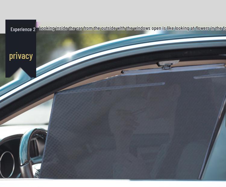 Ideal ONE Retractable Side Window Heat Insulation UV Protection Sunshade Curtain Mesh