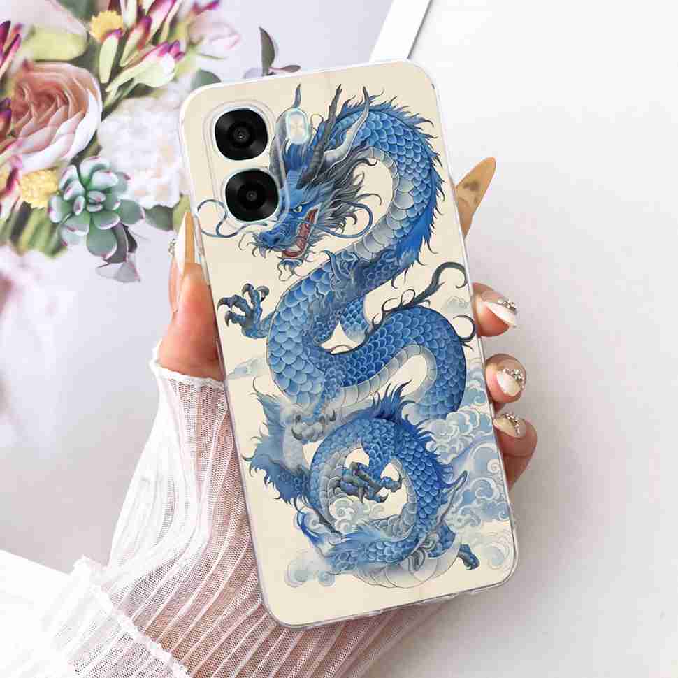 For Oppo A6x 5G Casing CPH2823 Soft Silicone Cat Dragon Cartoon Cover For Oppo A 6x A6 x A6x 5G Phone Cases Protectors Funda