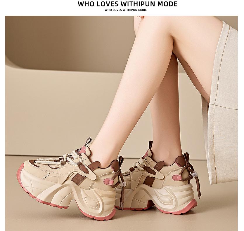 Women's 2024 Spring Height-Enhancing Thick-Soled Sneakers
