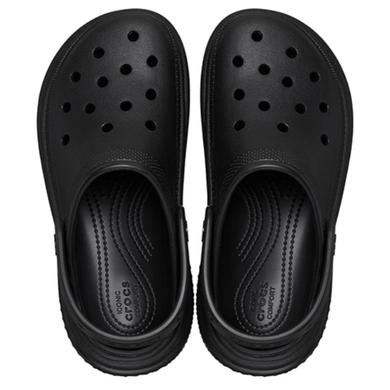 Crocs Zoccolo Stomp EVA Sandali da Neve Stomp 5,5 cm Unisex Nero