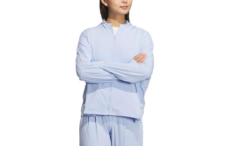 Adidas Dust Resistant Windproof Sun Protection Clothing Women s Blue IP3956 XL