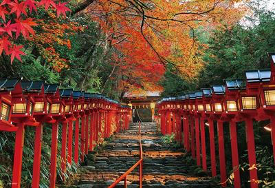 [Made In Japan] Beverly 300-Piece Jigsaw Puzzle: Kifune Shrine Maple Lantern (26 X 38 Cm) 300-037