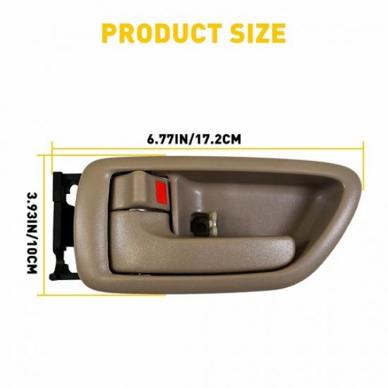 Left Ide Interior Door Handle Front Rear For Toyota 2001-2007 Gray Sequoia