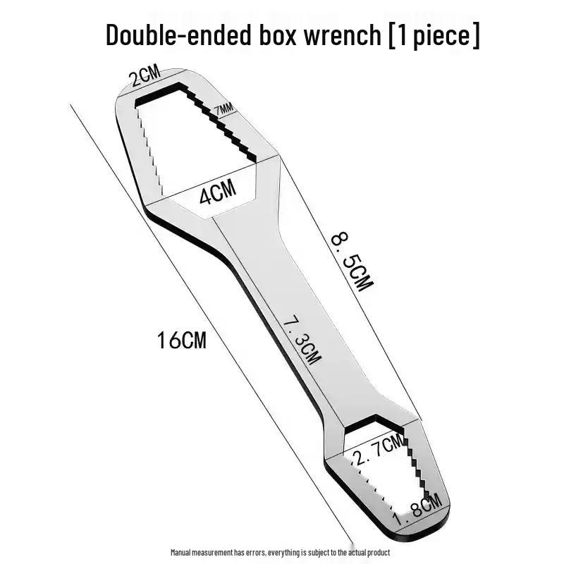Plum Blossom Multi-Functional Self-Tightening Double-Headed Wrench Set