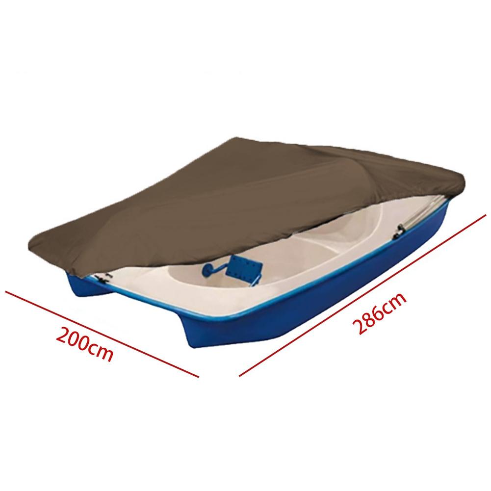 Waterproof Paddle Boat Cover Designed for 3-Person and 5-Person Models with Adjustable Support Pole and 210D Oxford Fabric