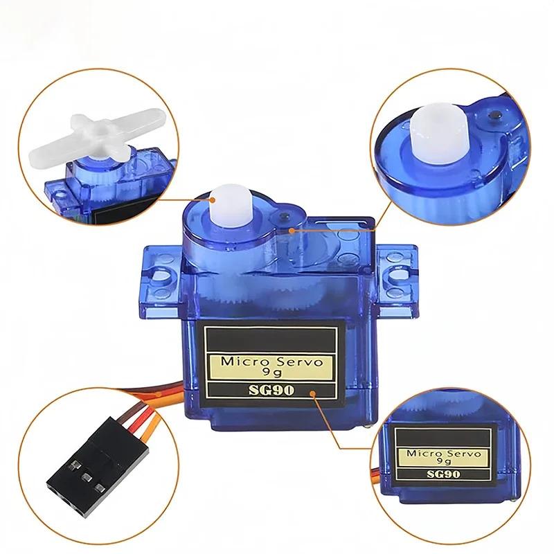 1-10PCS SG90 9G Micro Servo Servo Motor for RC Planes Robot Arm 180 ° /360 ° Fixed-Wing Control Airplane Helicopter