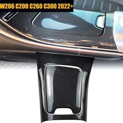 Couvercle de panneau de commande de Console centrale intérieure W206, garniture Stciker pour voiture Mercedes Benz C200 C220 C260 C300 2022 LHD