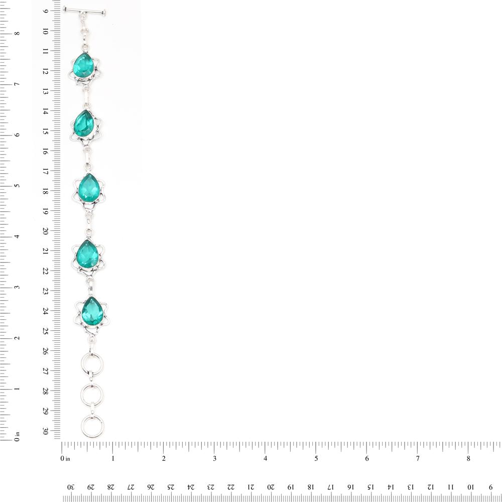 Chrome Diopside Gemstone Ethnic Jewelry Necklace Set 18-20''