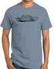 1965 1966 Ford Galaxie Hardtop Redline Design Tshirt