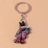 Creative Funny Cat Keychain Cartoon Animal Key Ring Pendant for Car Key Holder Women Girl Handbag Decor Charms DIY Jewelry Gifts
