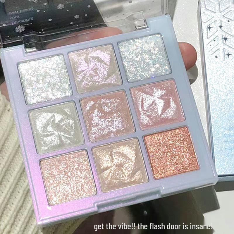 Kappel Snowflake Nine-Color Eyeshadow & Highlighter Palette