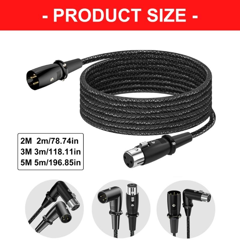 Professional 3Pin Microphone Cable Male To Female Balanced Cord For Studio Recording Live Sound Equipment Microphone