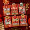 6pcs Paper 2025 Snake Year Red Envelope Blessing Red Packet  Spring Festival
