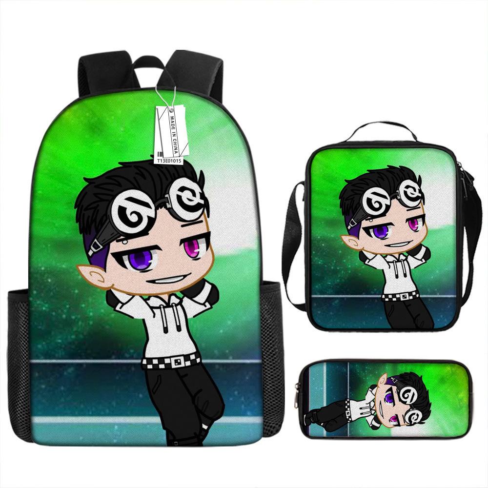 Luxury Novelty Peculiar Cool Anime Cartoon 3D Print 3pcs/Set pupil School Bags Laptop Daypack Backpack Lunch bag Pencil Case