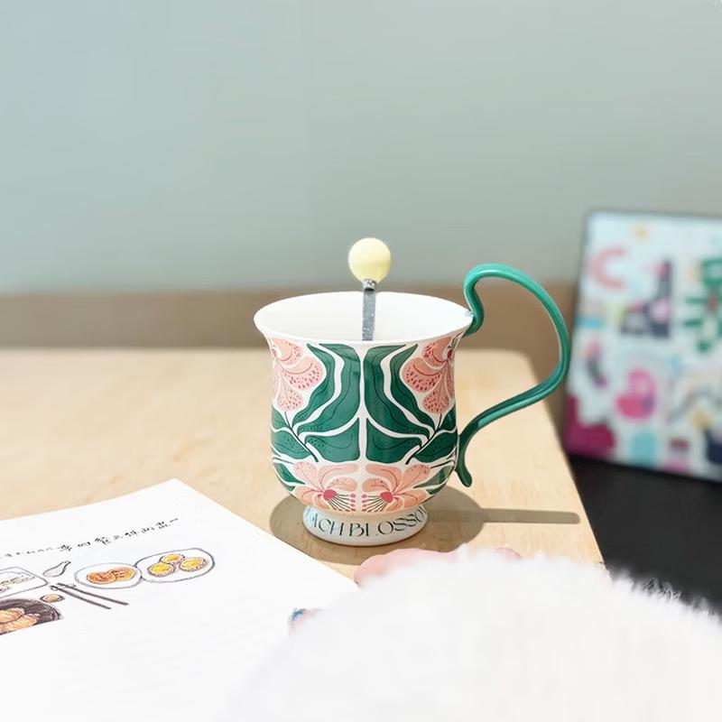 French Retro Floral Ceramic Mug