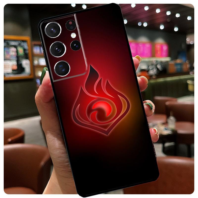 Genshin Impact Phone Case For Samsung Galaxy S25 S24 S23 S22 S21 S20 Ultra S9 S10 Plus S25 FE S24 FE Cover