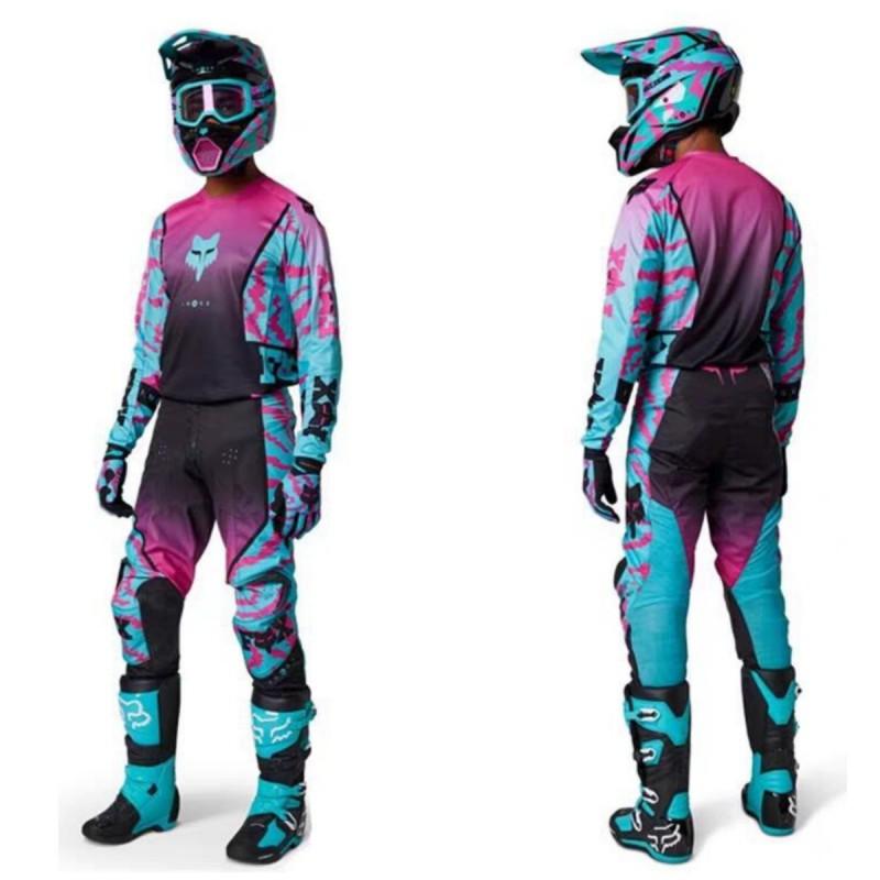 FOX Off-Road Downhill Cycling Jersey Set Breathable Quick-Dry Mountain Bike Motocross Apparel Unisex