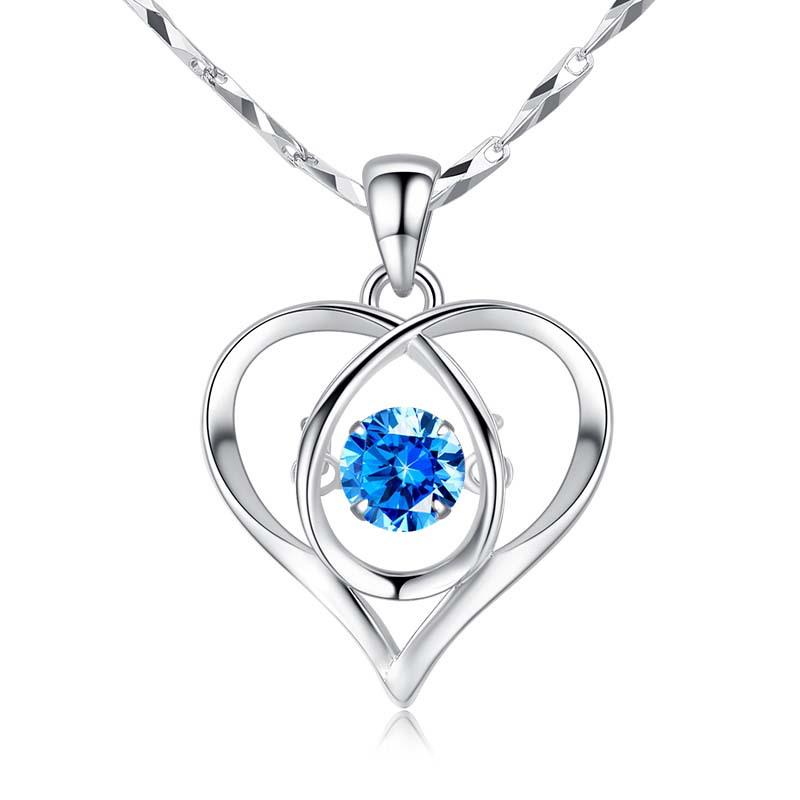 Beating Heart Pendant Necklace: Korean Style with Heart-Shaking Main Stone