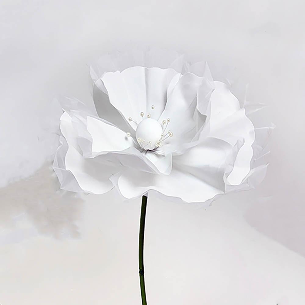 

НОВЫЙ 50 см Свадебный Дорожный Цветок Большой Цветок Сделай Сам Искусственный Цветок Симуляция Многоразовая Цветочная Ветка Сад белый