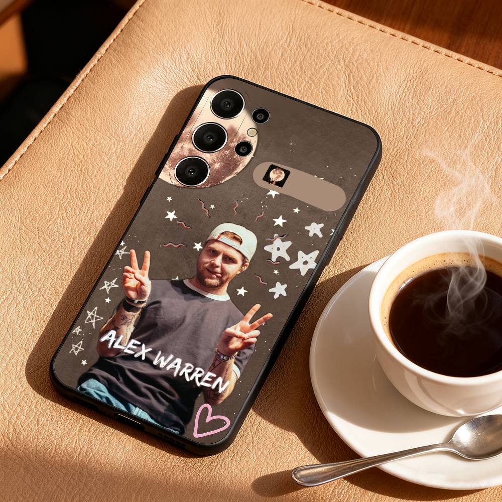 

A-Alex Warren Singer Phone Case For Samsung S26,S25,S24,S21,S22,S23,S30,Ultra,S20,FE,Lite,10,9,Black Cover Samsung S21lite