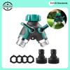 3/4 Inch 2 Way Garden Hose Splitter Garden Tap Y-Type Zinc Alloy Hose Splitter Double Way Joint One Split Two Faucet Diverter