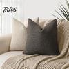 Federa Bouclé Texturizzata, Federa Cuscino Coperta Accogliente, Federa Cuscino Decorativa Monocolore di Alta Gamma per Divano, Divanetto, Soggiorno, Camera da Letto, 18 x Pollici