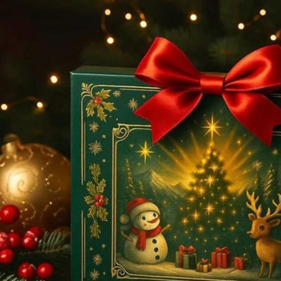 Limited Edition Advent Calendar 2025 24-Day Countdown Christmas Tree Pendant with Merry Christmas Icons Festive Ornaments