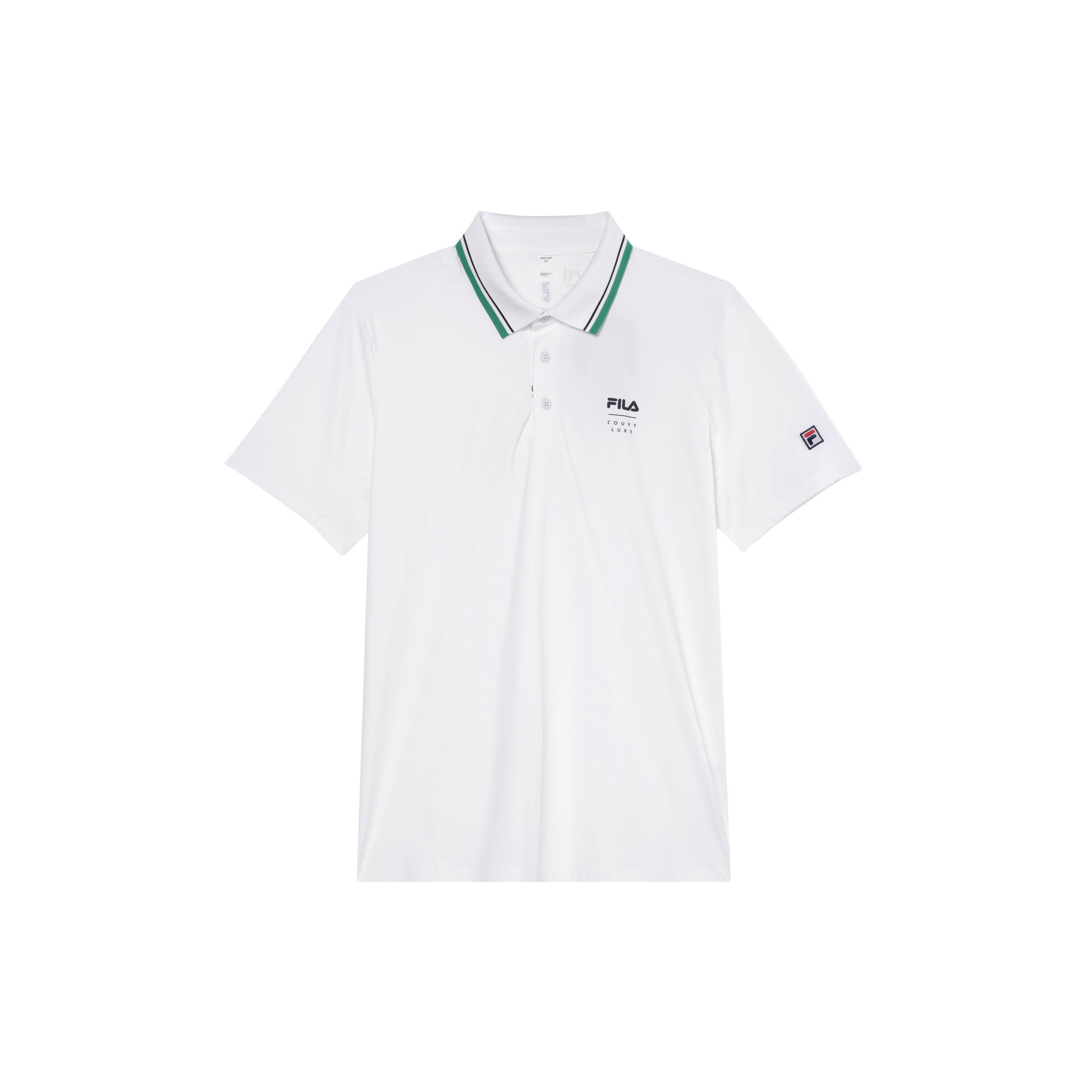

New FILA Polo Shirt Men s Jade White A11M333105FWT 2XL