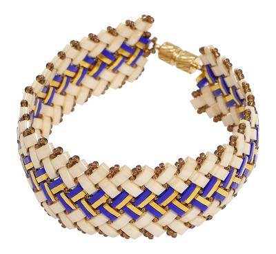 MIYUKI Bead Kit Multi-Hole Accessory Kit Quarter Tila Bead & Half Tila Bead Bracelet BFK-568