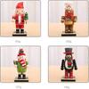 Nutcracker Christmas Decorations, Wooden Nutcracker Ornament Nutcracker Action Figures Toy