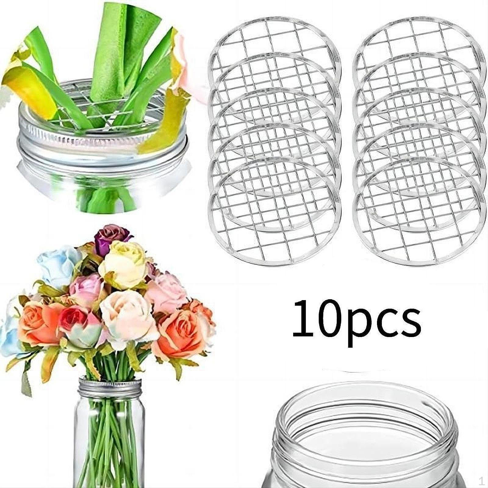 

Упаковка из 10 цветочных банок с крышкой для поддержки и расположения растений